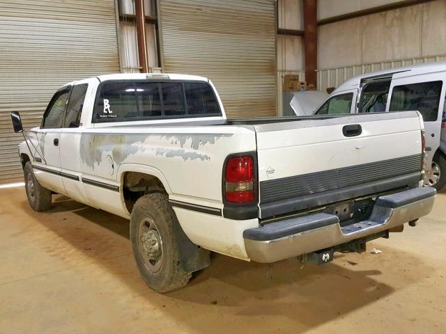 3B7KC23D2VM540805 - 1997 DODGE RAM 2500 WHITE photo 3