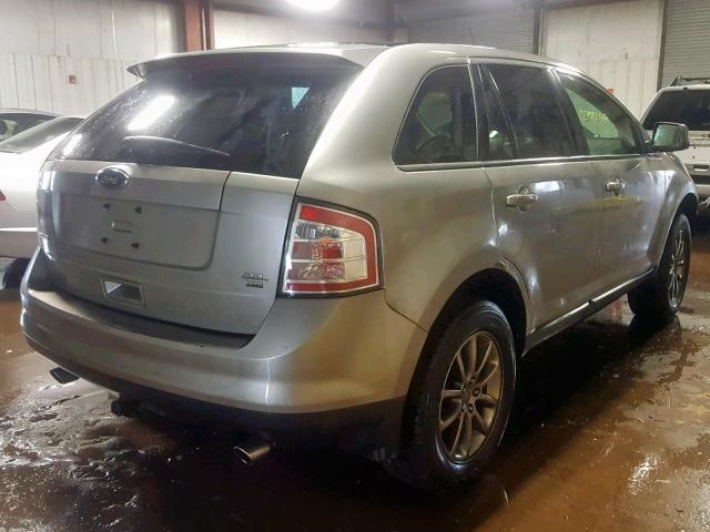 2FMDK48C98BB43505 - 2008 FORD EDGE SEL SILVER photo 4