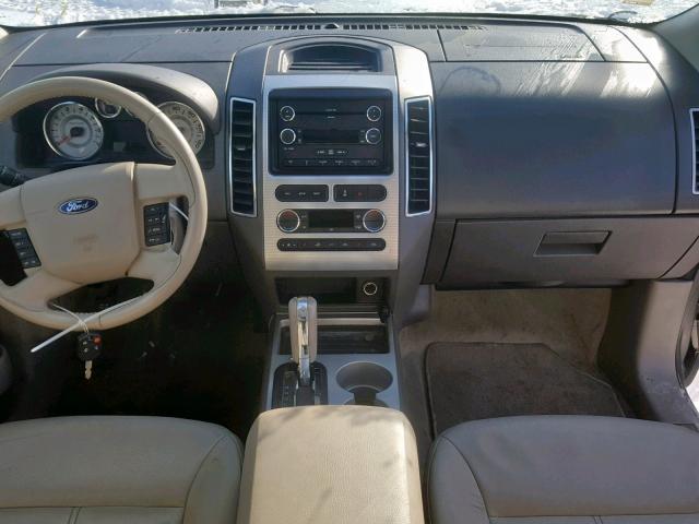 2FMDK48C98BB43505 - 2008 FORD EDGE SEL SILVER photo 9