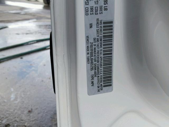 ZFBERFBB8J6H65295 - 2018 RAM PROMASTER 白色 照片 10