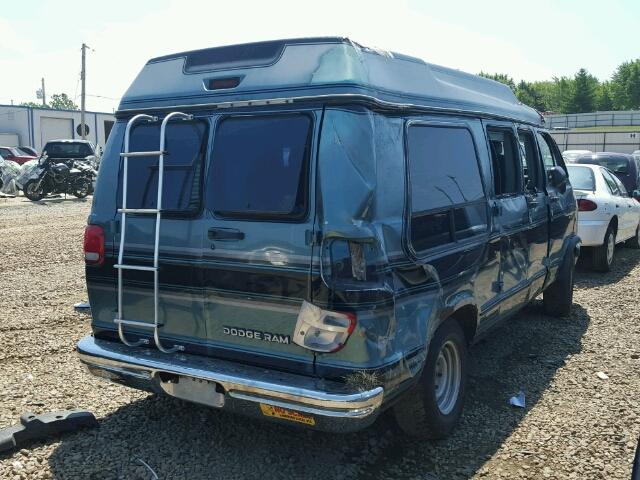 2B6HB21Y5RK122091 - 1994 DODGE RAM VAN B2 BLUE photo 4