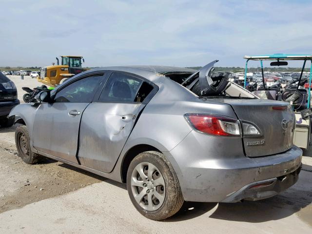 JM1BL1SF3A1272142 - 2010 MAZDA 3 I GRAY photo 3