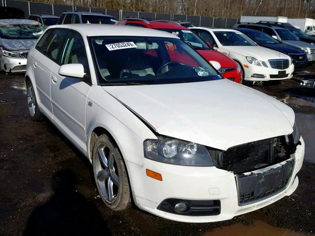 WAUKD78PX7A013637 - 2007 AUDI A3 S-LINE WHITE photo 1