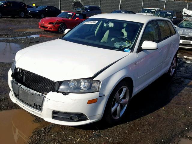 WAUKD78PX7A013637 - 2007 AUDI A3 S-LINE WHITE photo 2