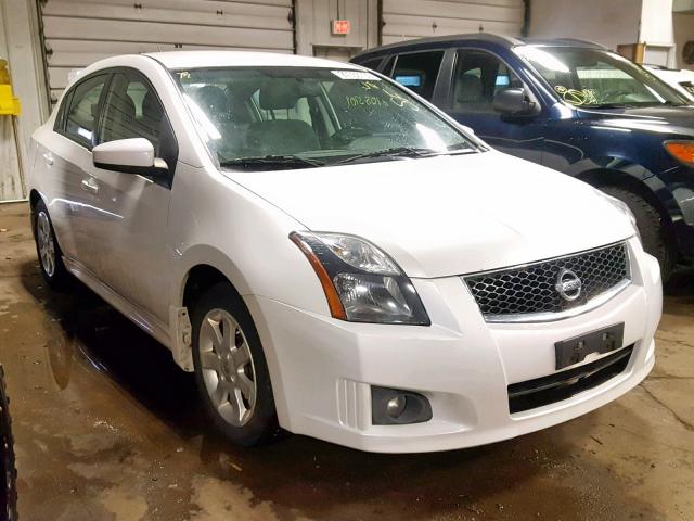 3N1AB6AP4CL639490 - 2012 NISSAN SENTRA 2.0 WHITE photo 1