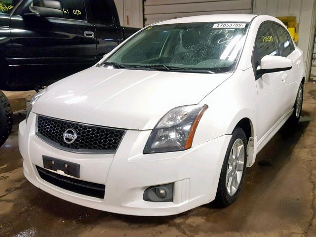 3N1AB6AP4CL639490 - 2012 NISSAN SENTRA 2.0 WHITE photo 2