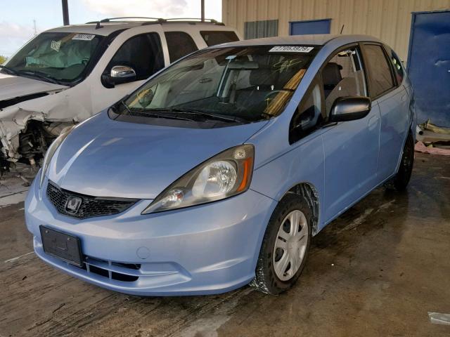 JHMGE88209S071705 - 2009 HONDA FIT BLUE photo 2