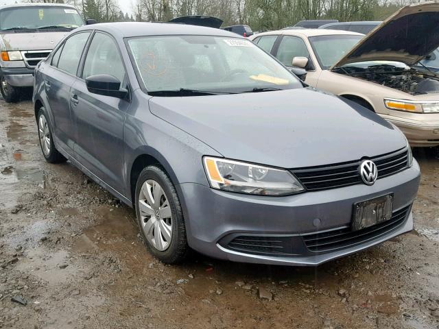3VW1K7AJ9DM227055 - 2013 VOLKSWAGEN JETTA BASE GRAY photo 1