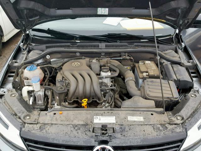 3VW1K7AJ9DM227055 - 2013 VOLKSWAGEN JETTA BASE GRAY photo 7