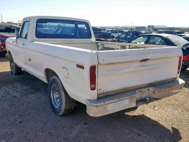 F15HRBG1547 - 1978 FORD F-150 WHITE photo 3