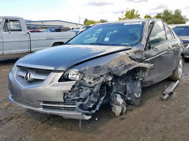 19UUA662X7A040862 - 2007 ACURA TL GRAY photo 2