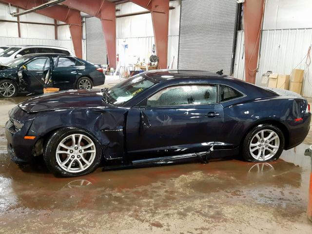 2G1FA1E32E9168308 - 2014 CHEVROLET CAMARO LS BLUE photo 9