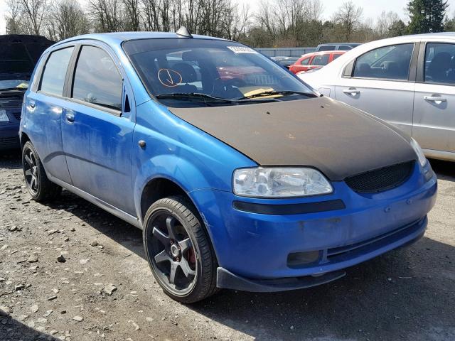 KL1TD626X5B360580 - 2005 CHEVROLET AVEO BASE Mavi foto 1