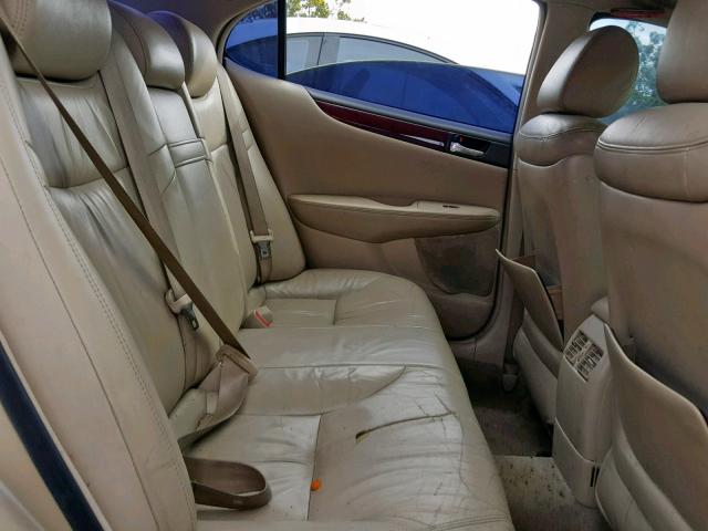 JTHBA30G340013852 - 2004 LEXUS ES 330 TAN photo 6