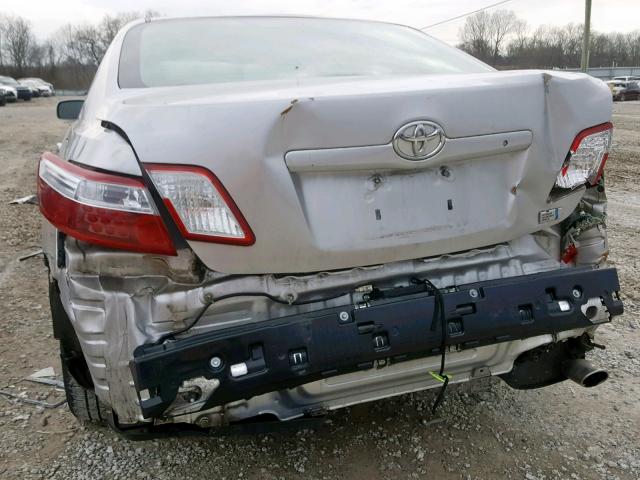 4T1BB46K19U084107 - 2009 TOYOTA CAMRY HYBR SILVER photo 9