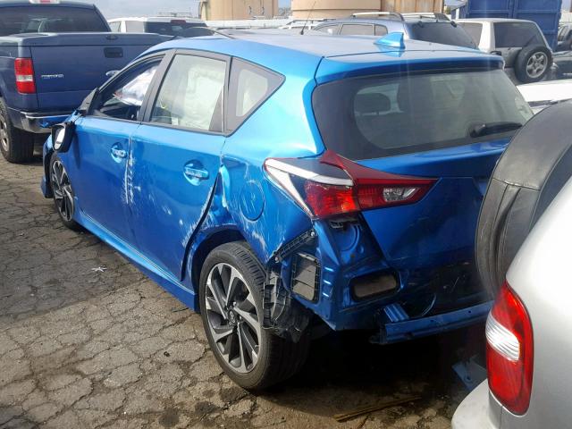 JTNKARJE4GJ518777 - 2016 TOYOTA SCION IM BLUE photo 3