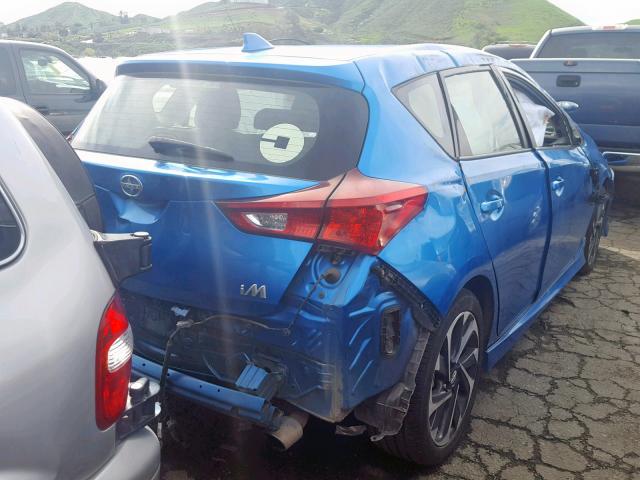 JTNKARJE4GJ518777 - 2016 TOYOTA SCION IM BLUE photo 4