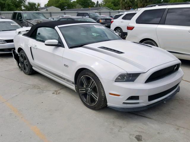 1ZVBP8FF0E5235147 - 2014 FORD MUSTANG GT WHITE photo 1