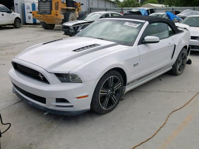 1ZVBP8FF0E5235147 - 2014 FORD MUSTANG GT WHITE photo 2