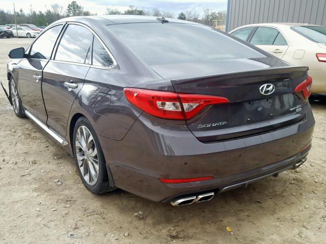 5NPE34AB9FH141438 - 2015 HYUNDAI SONATA SPO GRAY photo 3