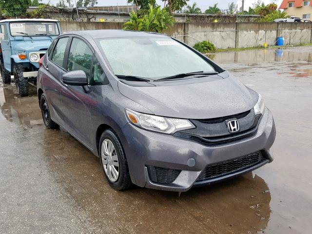 3HGGK5H52FM786042 - 2015 HONDA FIT LX GRAY photo 1