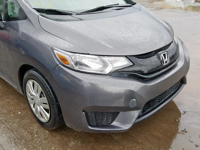 3HGGK5H52FM786042 - 2015 HONDA FIT LX GRAY photo 9