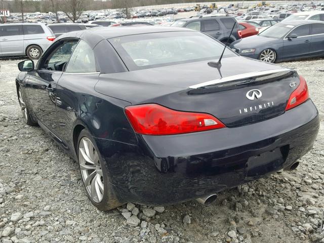 JNKCV66E29M721977 - 2009 INFINITI G37 BASE BLACK photo 3