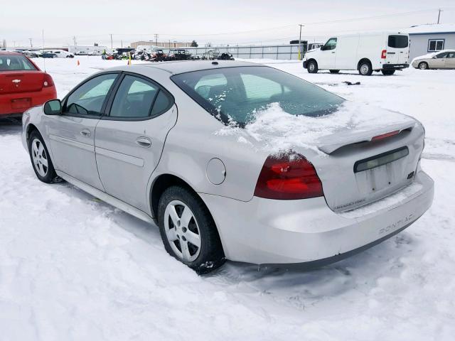 2G2WP552671152946 - 2007 PONTIAC GRAND PRIX SILVER photo 3