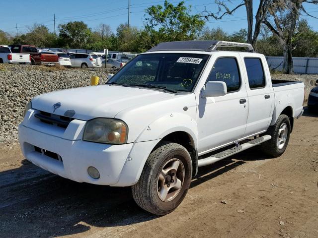 1N6ED27T81C367294 - 2001 NISSAN FRONTIER C WHITE photo 2