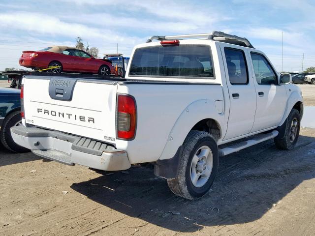 1N6ED27T81C367294 - 2001 NISSAN FRONTIER C WHITE photo 4