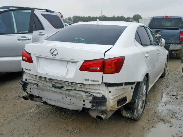 JTHBK262372036799 - 2007 LEXUS IS 250 WHITE photo 4