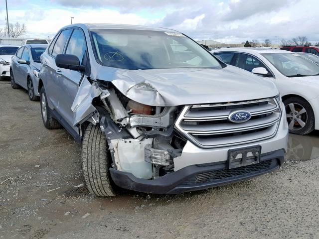 2FMPK3G90GBB19136 - 2016 FORD EDGE SE SILVER photo 1