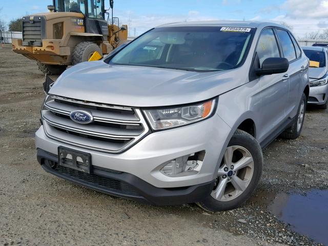 2FMPK3G90GBB19136 - 2016 FORD EDGE SE SILVER photo 2