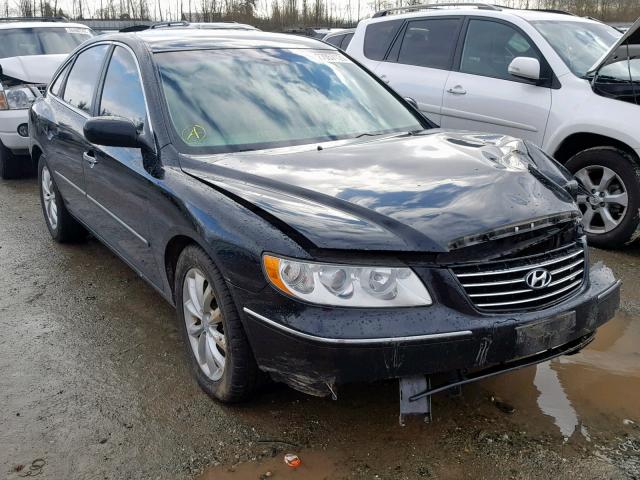 KMHFC46FX7A138441 - 2007 HYUNDAI AZERA SE BLACK photo 1