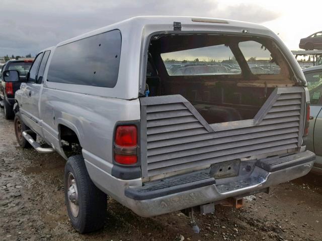 3B7KF23691G725077 - 2001 DODGE RAM 2500 SILVER photo 3