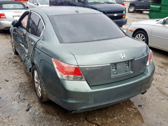 1HGCP268X9A035400 - 2009 HONDA ACCORD EXL GREEN photo 3