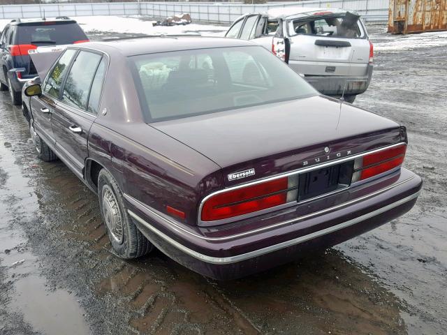 1G4CW52K0TH617049 - 1996 BUICK PARK AVENU BURGUNDY photo 3