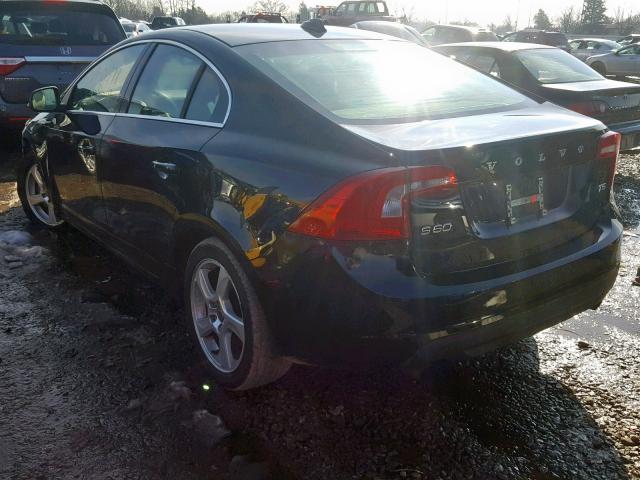 YV1622FS3C2120077 - 2012 VOLVO S60 T5 BLACK photo 3