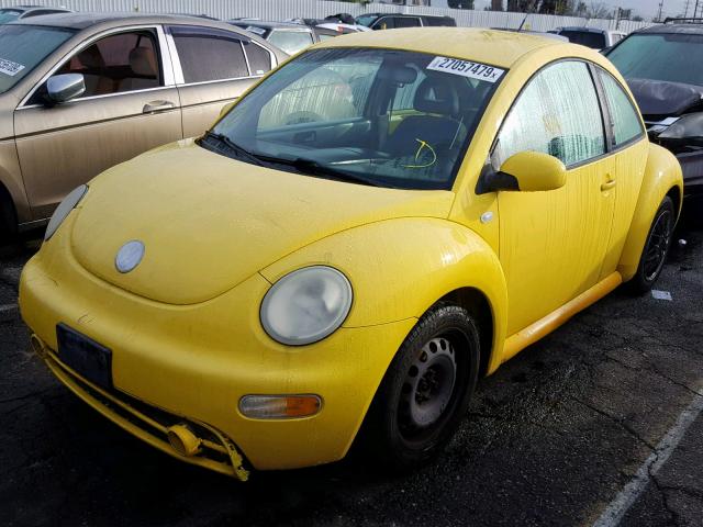 3VWCK21C12M439006 - 2002 VOLKSWAGEN NEW BEETLE 黄色 照片 2