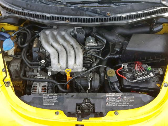 3VWCK21C12M439006 - 2002 VOLKSWAGEN NEW BEETLE 黄色 照片 7