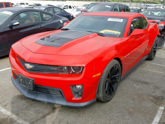 2G1FZ1EP5E9801864 - 2014 CHEVROLET CAMARO ZL1 RED photo 2