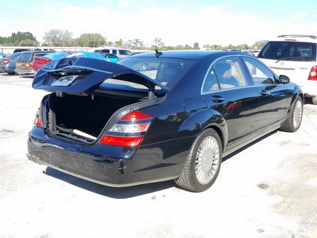 WDDNG71X57A135538 - 2007 MERCEDES-BENZ S 550 BLACK photo 4