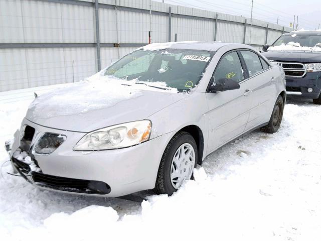 1G2ZF55B664230869 - 2006 PONTIAC G6 SE SILVER photo 2