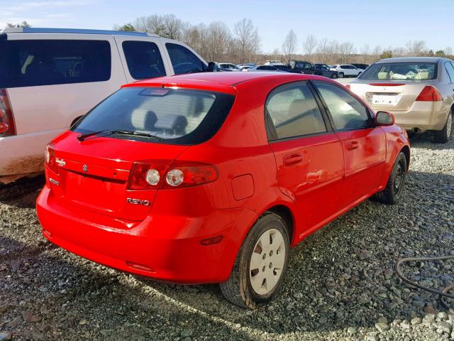 KL5JD66Z08K963388 - 2008 SUZUKI RENO BASE RED photo 4