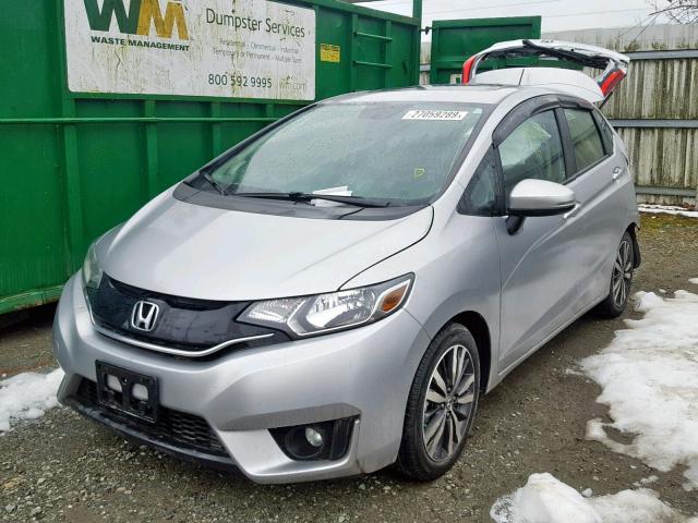 JHMGK5H85GS013372 - 2016 HONDA FIT EX SILVER photo 2