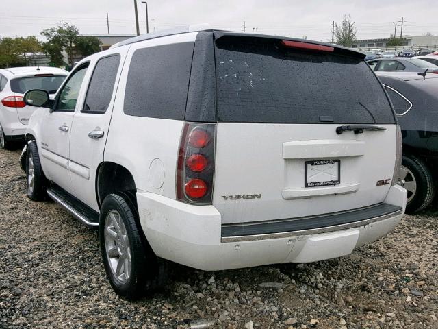 1GKFK63877J140077 - 2007 GMC YUKON DENA WHITE photo 3