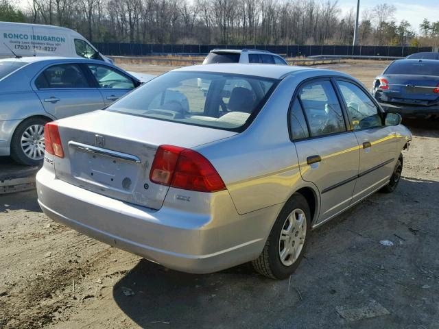 2HGES16261H502671 - 2001 HONDA CIVIC DX SILVER photo 4