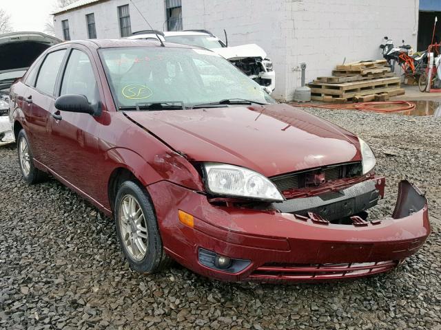 1FAFP34N37W271340 - 2007 FORD FOCUS ZX4 BURGUNDY photo 1