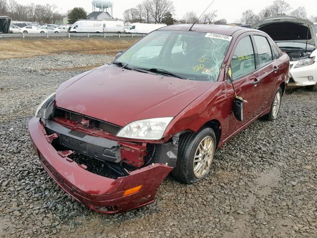 1FAFP34N37W271340 - 2007 FORD FOCUS ZX4 BURGUNDY photo 2