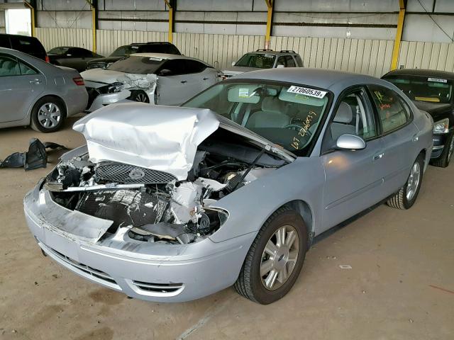 1FAFP56U67A192144 - 2007 FORD TAURUS SEL SILVER photo 2